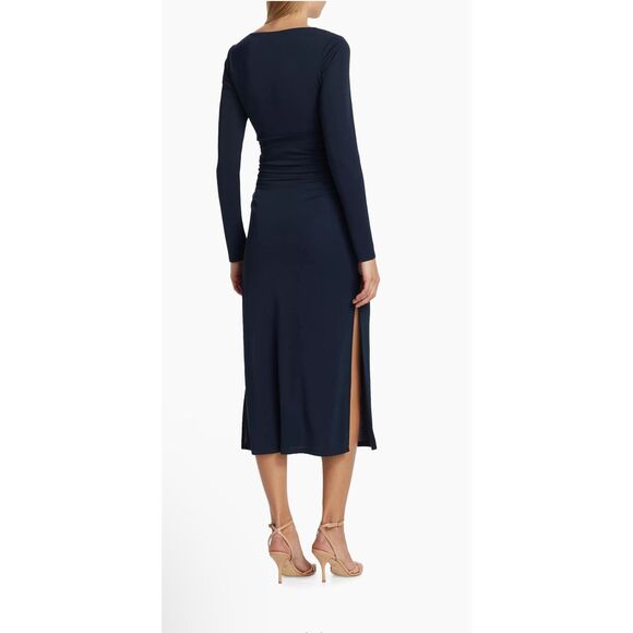 Cinq à Sept Brenna Jersey Tie Midi-Dress US 6 $395 - Picture 4 of 11